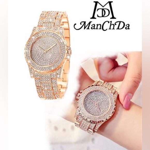 WOMENS ANALOG RHINESTONE WATCH - Picture 1 of 2